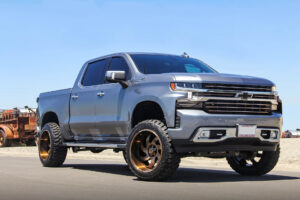 M07 Offroad Monster Wheels on a Chevrolet Silverado High Country
