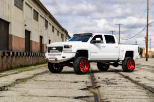 M22 Offroad Monster Wheels on a Lifted Chevrolet Silverado