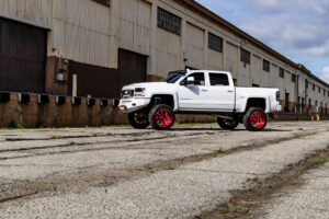 M22 Offroad Monster Wheels on a Lifted Chevrolet Silverado