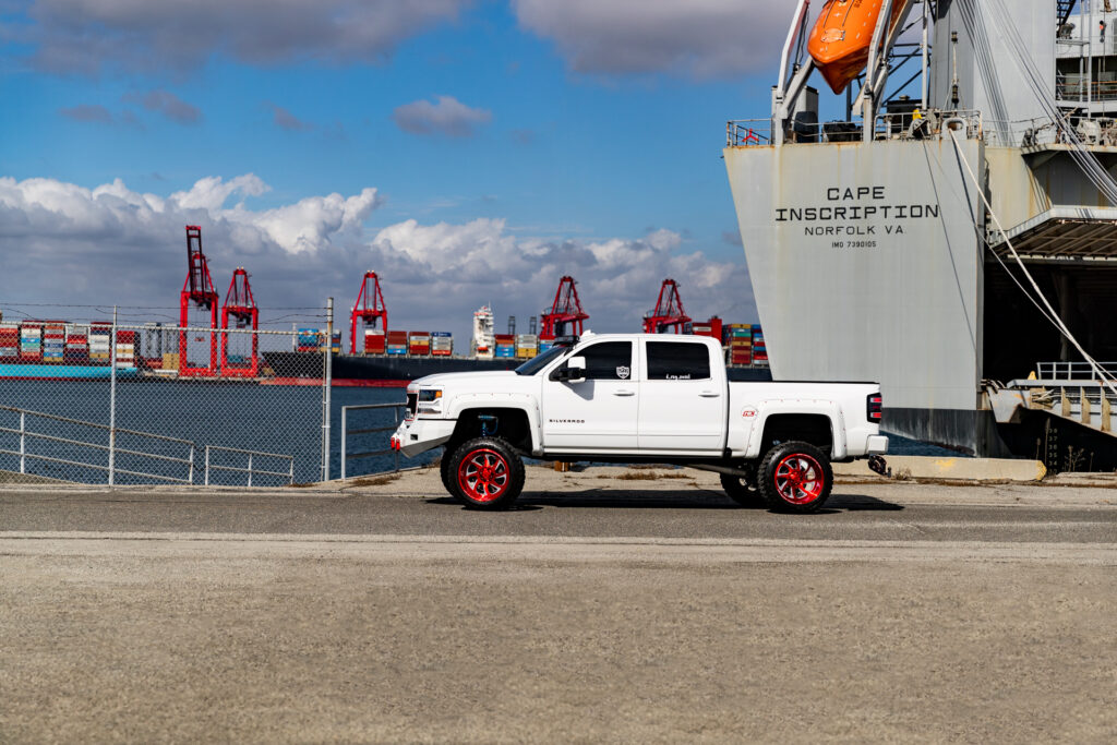 M22 Offroad Monster Wheels on a Lifted Chevrolet Silverado