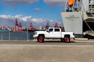 M22 Offroad Monster Wheels on a Lifted Chevrolet Silverado