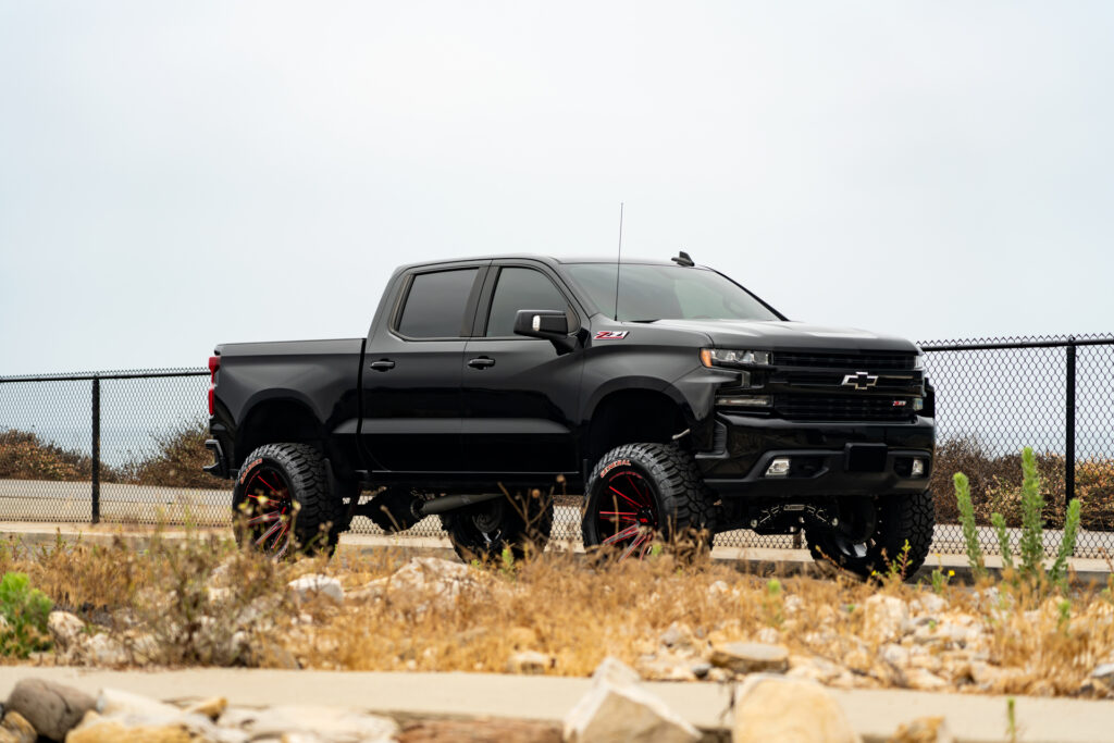 M25 Offroad Monster Wheels on a Lifted Chevy Silverado Z71