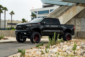 M25 Offroad Monster Wheels on a Lifted Chevy Silverado Z71