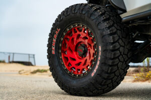 M50 OffRoad Monster Wheels on a White Jeep JK