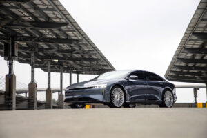 Lucid Air with Strada Martello Chrome Wheels