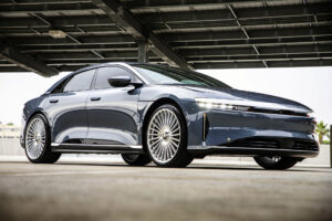 Lucid Air with Strada Martello Chrome Wheels