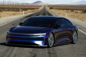 Lucid Air with Strada Martello Chrome Wheels - SEMA 2024