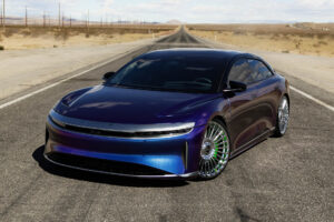 Lucid Air with Strada Martello Chrome Wheels - SEMA 2024