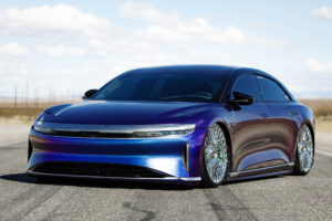 Lucid Air with Strada Martello Chrome Wheels - SEMA 2024