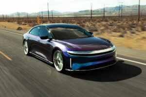 Lucid Air with Strada Martello Chrome Wheels - SEMA 2024