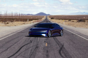 Lucid Air with Strada Martello Chrome Wheels - SEMA 2024