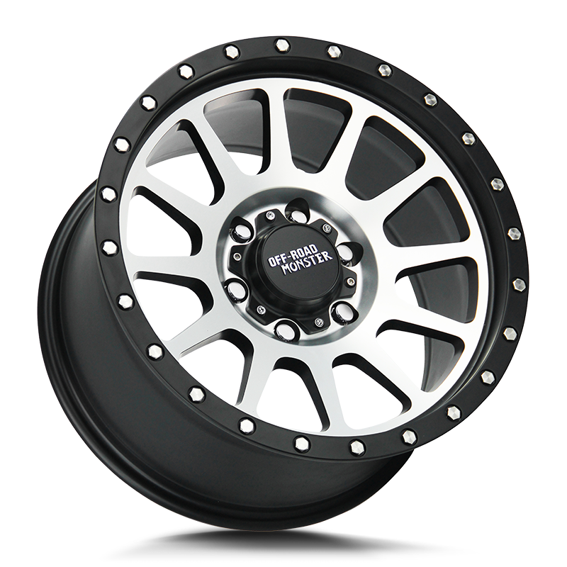 The M10 Wheel by Off Road Monster in Flat Black Machined