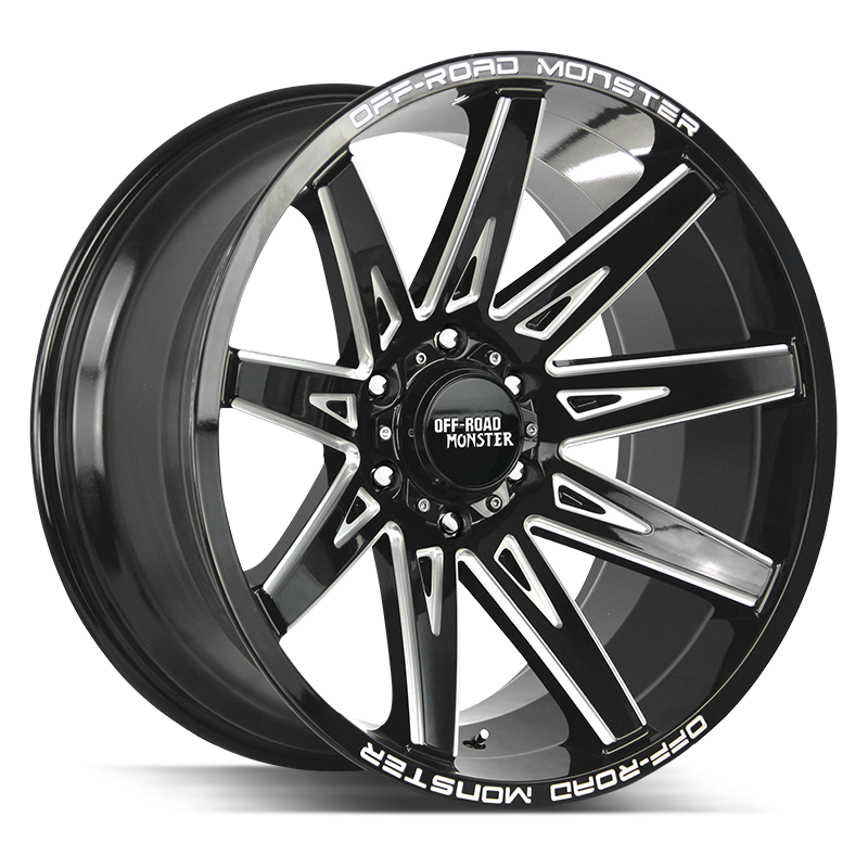 The M25 Wheel by Off Road Monster in Gloss Black Milled