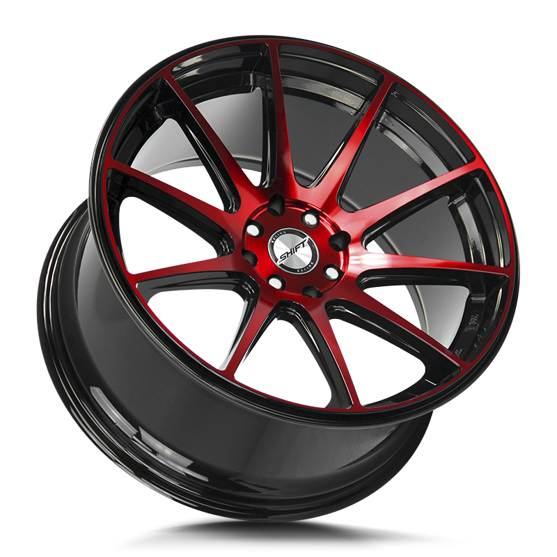 The Gear Wheel by Shift in Gloss Black Candy Red Machine