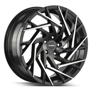 The Nido Wheel by Strada in Gloss Black Machined Tips