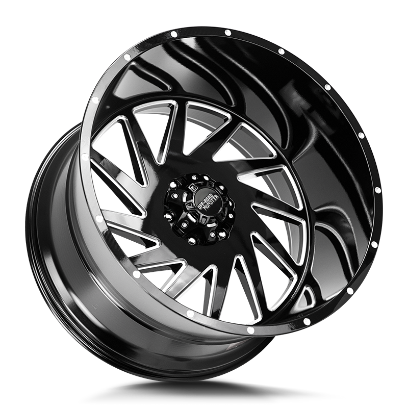 The M12 Wheel by Off-Road Monster in Gloss Black Milled