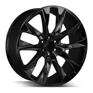 The Silverado Wheel by Strada OE Replica in All Gloss Black