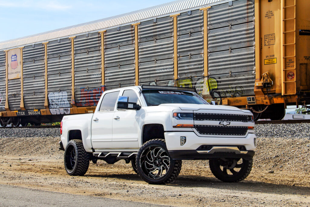 22x12 M07 OffRoad Monster Wheels on a Chevrolet Silverado