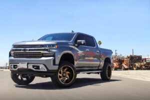 M07 Offroad Monster Wheels on a Chevrolet Silverado High Country