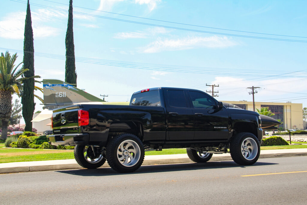 M07 OffRoad Monster Wheels Lifted on a Chevrolet Silverado 1500