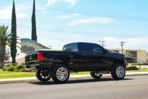 M07 OffRoad Monster Wheels Lifted on a Chevrolet Silverado 1500