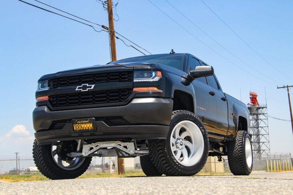 M07 OffRoad Monster Wheels Lifted on a Chevrolet Silverado 1500