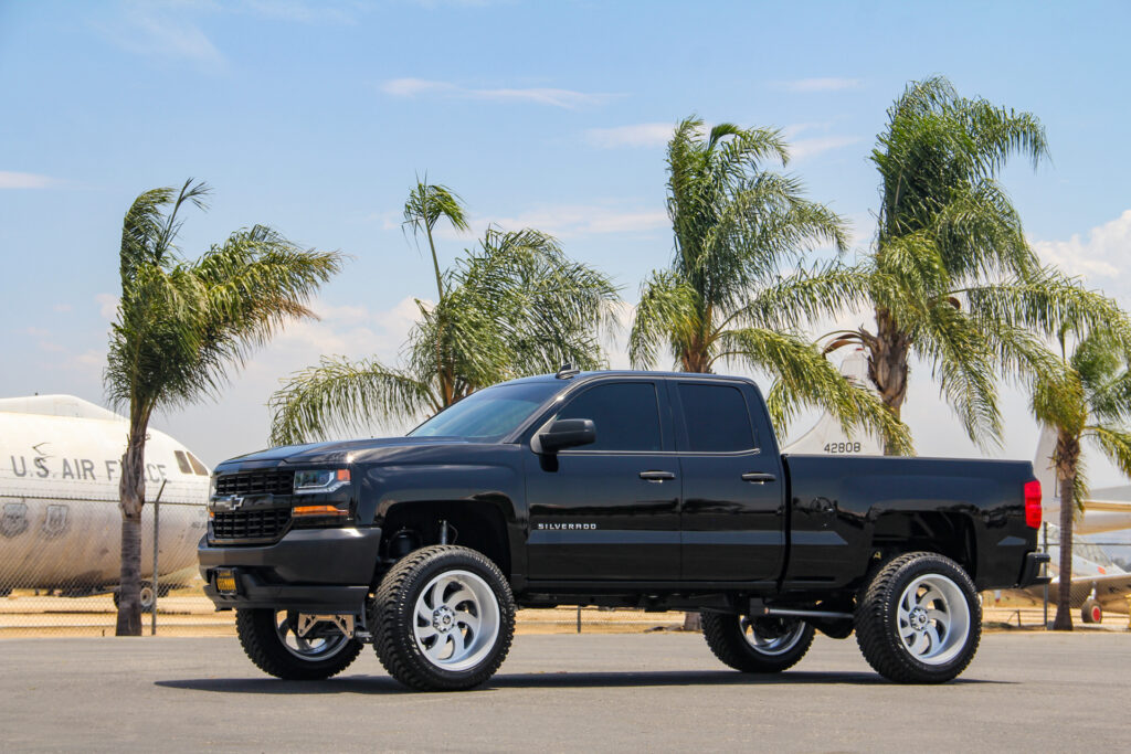 M07 OffRoad Monster Wheels Lifted on a Chevrolet Silverado 1500
