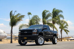 M07 OffRoad Monster Wheels Lifted on a Chevrolet Silverado 1500