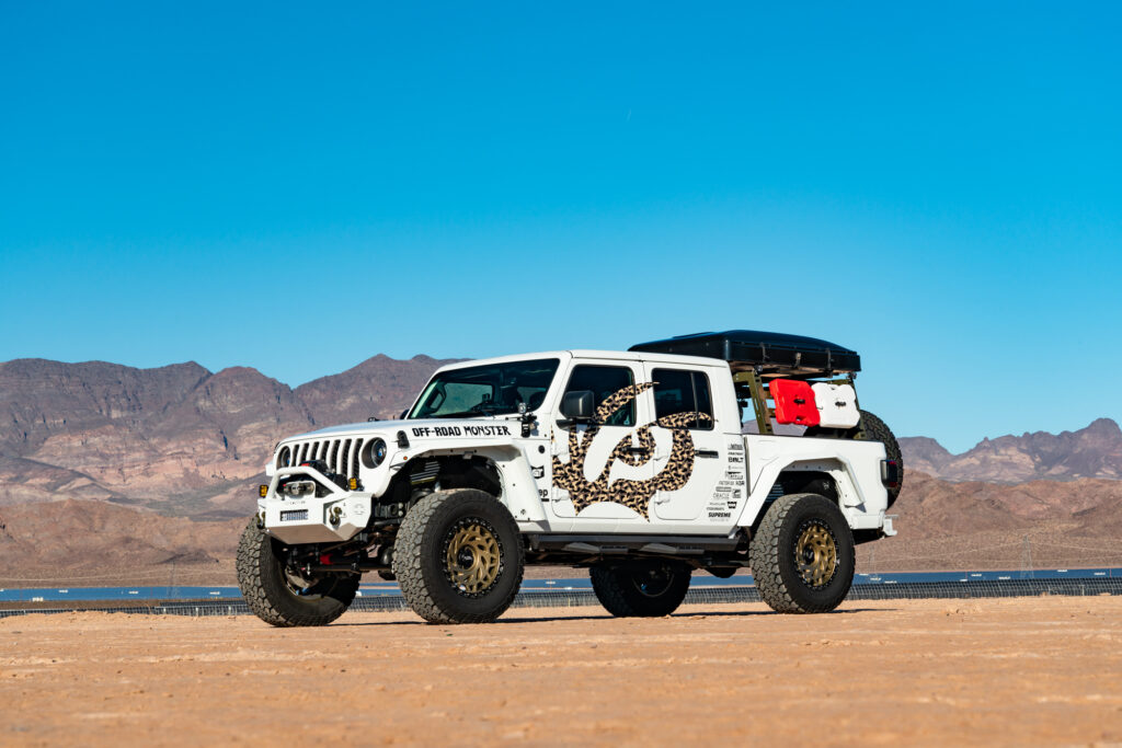 M50 OffRoad Monster Wheels on the SEMA 2021 Jeep Gladiator