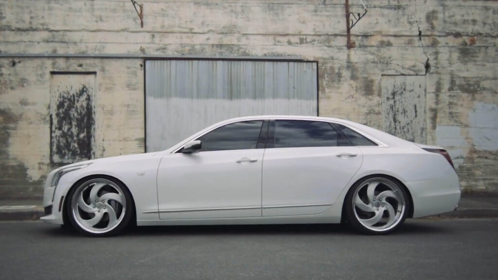 Retro 5 Strada Wheels | Bagged Cadillac CT6 – Strada Wheels