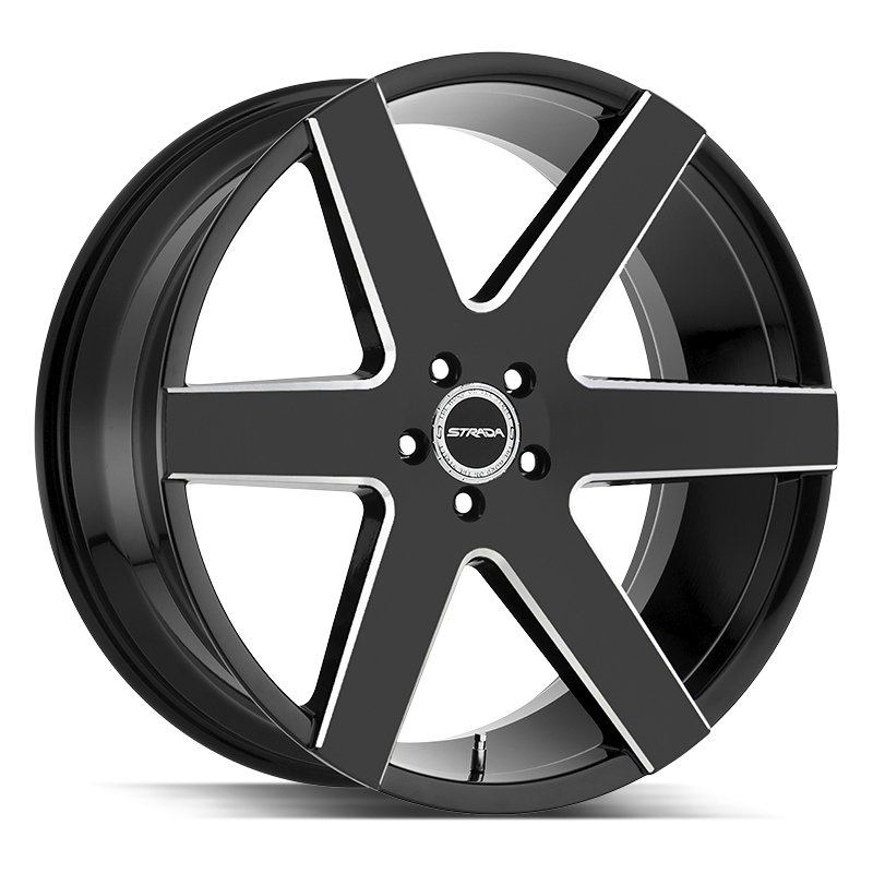 The Coda Wheel by Strada in Gloss Black Milled