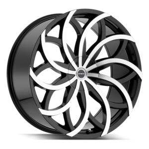 thumbnail image 2 of Strada Black And Machined Wheel Center Cap – C-876B-1 / C-STRA-2 2 of 6