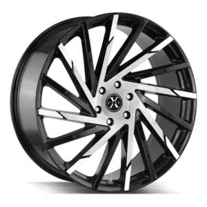 The X02 Wheel by Xcess in Gloss Black Machined