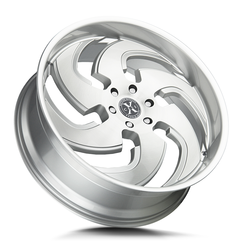 The X03 Wheel by Xcess in Brushed Face Silver