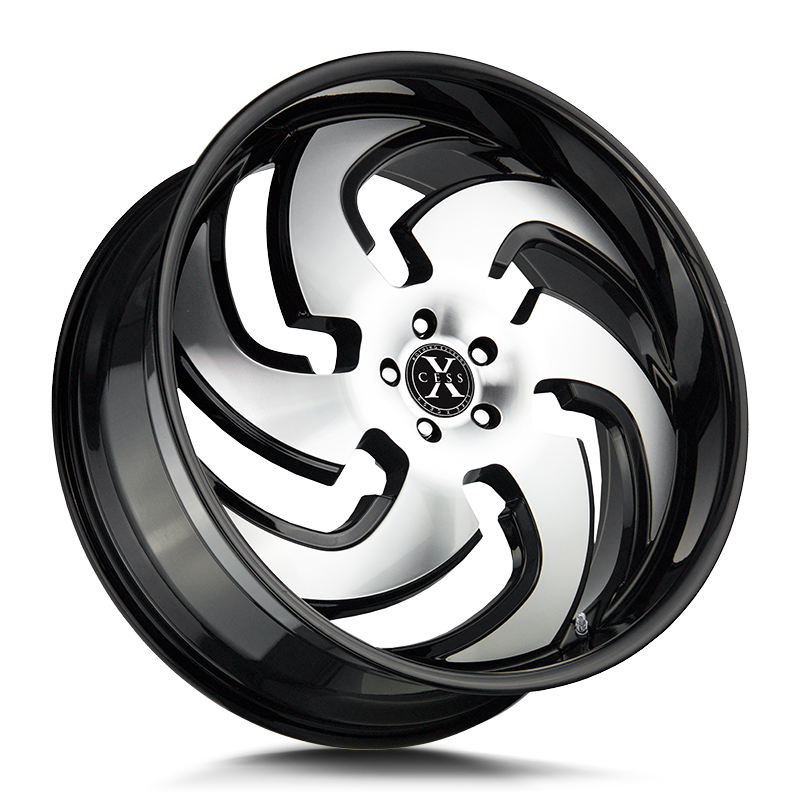 The X03 Wheel by Xcess in Gloss Black Machined